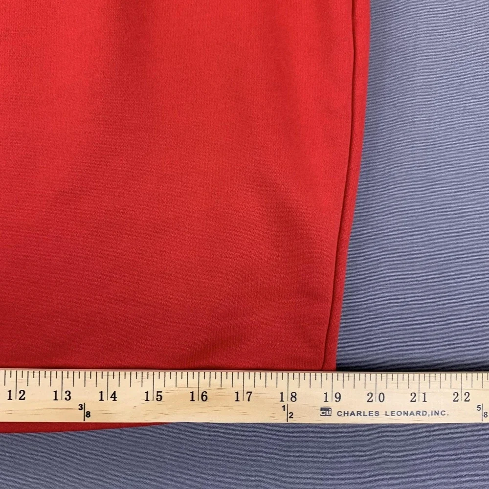Shein SXY Skirt Womens 1XL Red Bodycon Mini Stretch Pull On High Waist Casual